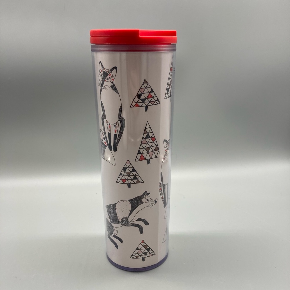 Starbucks Holiday Tumbler Fox & Trees EUC